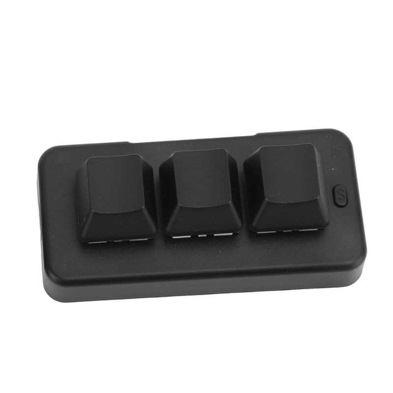 Customize 3 Keys Keyboard Black 3 Keys One Handed Mini