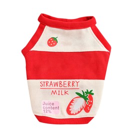 Cat Vest Lightweight Breathable Comfortable Cute Kitty Clothes for Dog Pet for Spring Summer Fall Red S