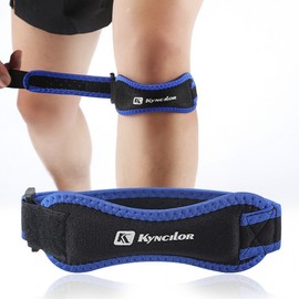 Shock-Absorbing Patella Band Knee Support for Outdoor Running & Fitness (2-Piece Set) SH1277 Red / 2-piece Set