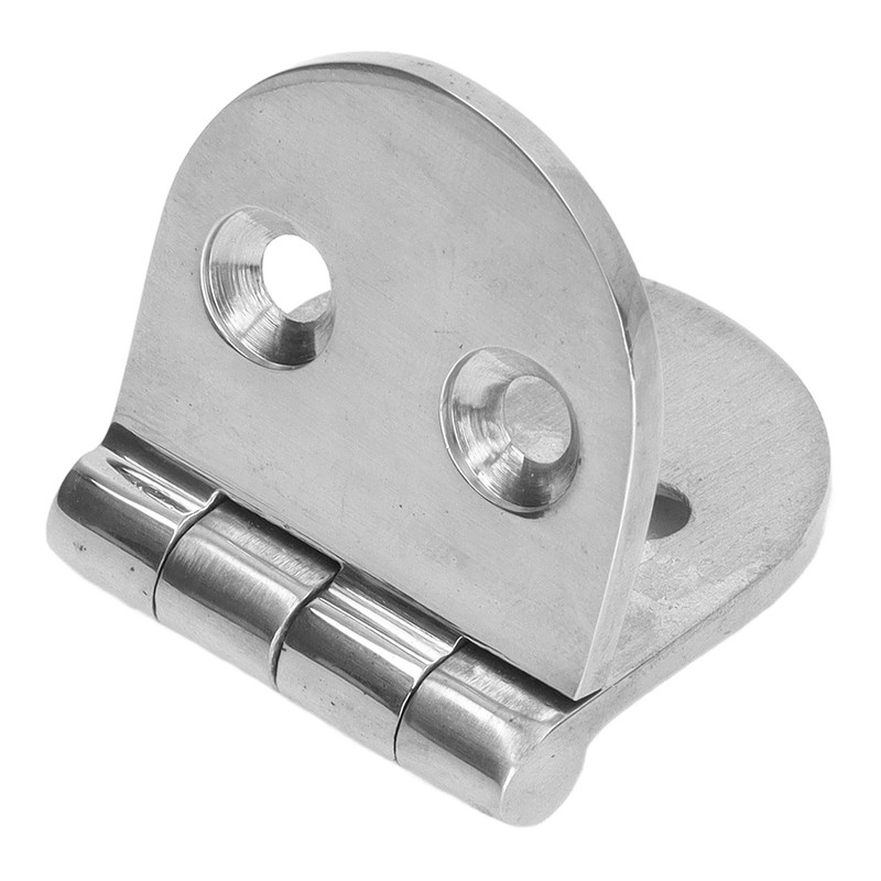 4PCS Door Hinge Silver 4 Holes 316 Stainless Steel Oval