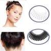 4 Pcs Stretch Hair Comb Band, Flexible Plastic Circle Comb