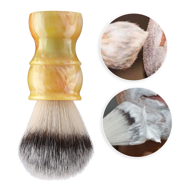 Professional Manual Beard Shaving Brush Dense Nylon Hair Men Mustache