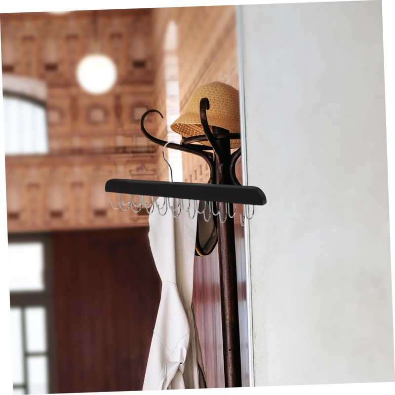 iplusmile 2pcs Closet Organizer Hanger with Hooks Foldable Design for