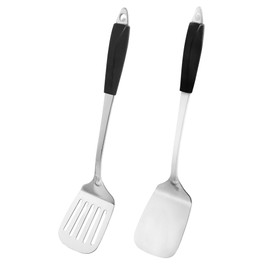 IMEEA 13.5-Inch Kitchen Spatula Set, Stainless Steel Spatula, Metal Spatulas for Kitchen Use, Solid Turner Spatula for Cooking