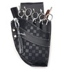 Hairdressing Scissor Pouch by Kassaki Black Check Tool Belt Bag