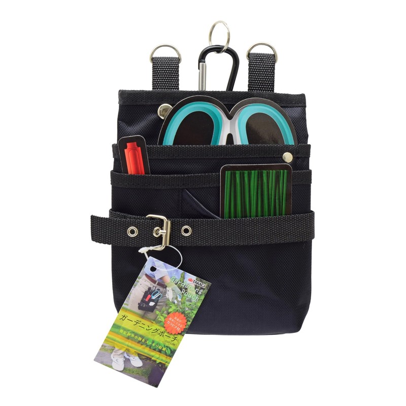 Takagi TGP-LBK Gardening Pouch, Black, For Gardening and Gardening Works,