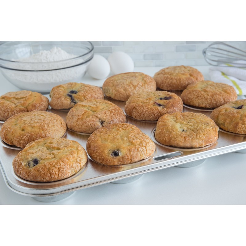 Fox Run Muffin and Cupcake Pan, 12 Standard Cup, Stainless