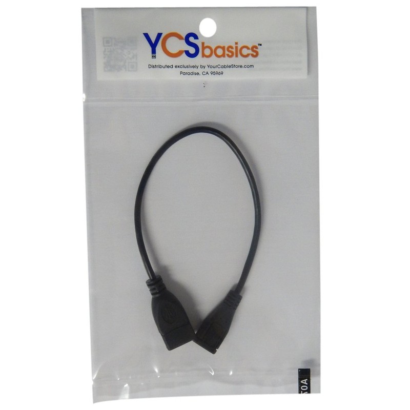 YCS basics 9 Inch USB 2.0 A Female to Micro