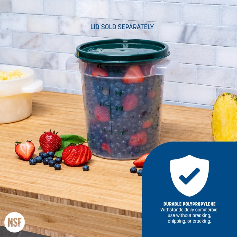 Carlisle FoodService Products Storplus Round Food Storage Container with Stackable