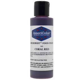 AmeriColor AmeriMist Coral Red Airbrush Food Color, 4.5 oz