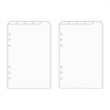 A5 Binder Dividers Top 5 Tabs Frosted Plastic Index Divider