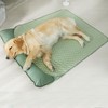 Dog Cooling Mat Breathable Portable Rattan Bed Pet Summer Sleeping