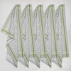 Sticky Toffee 100% Cotton Tea Towel - Lime Grey Chequered