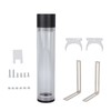 240mm Reservoir Water Cooling Cylindrical 4 Holes G1/4 Thread Acrylic