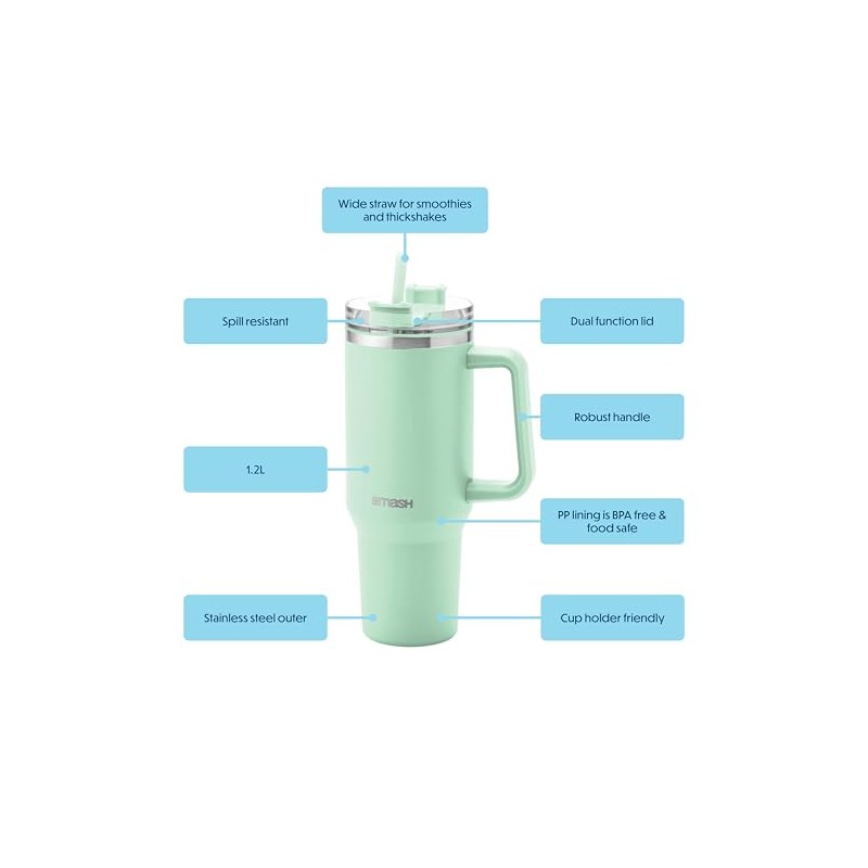 Smash 1.2 Litre Lightweight on The Go Tumbler with Handle