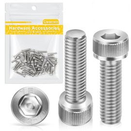 M3 x 12 mm Cylinder Screws with Hexagon Socket, Pack of 50, Caianwin DIN 912 Stainless Steel (A2 V2A) Screws for Industrial Machinery, Motor Vehicles, Construction