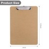 Macroclo Wood Clipboards Set of 2, Letter Size Hardboard Clip