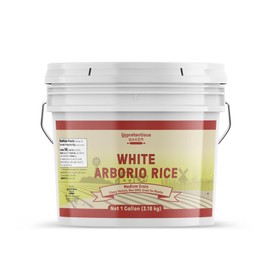 Unpretentious White Arborio Rice, 1 Gallon, Italian Risotto, Rice Pudding, Creamy Rice, Bulk Size Container