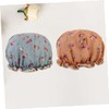 Mikinona 2pcs Women Bathing Cap Cap Bathing Accessories Double Layer