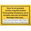 DankeDir! "Bevor Du streitest - Sign 30 x 20 cm