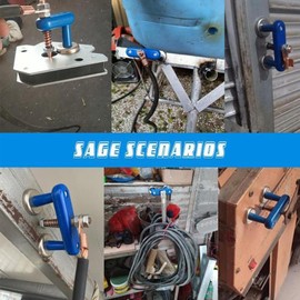 Magnetic Welding Suppor, Blue Welding Magnet Head Magnetic Welding Support Clamp Welding Ground Clamp Tools Copper Tail Welding Accessories