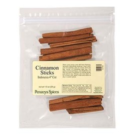 Indonesian Cinnamon Sticks 4 inch By Penzeys Spices 1 oz bag