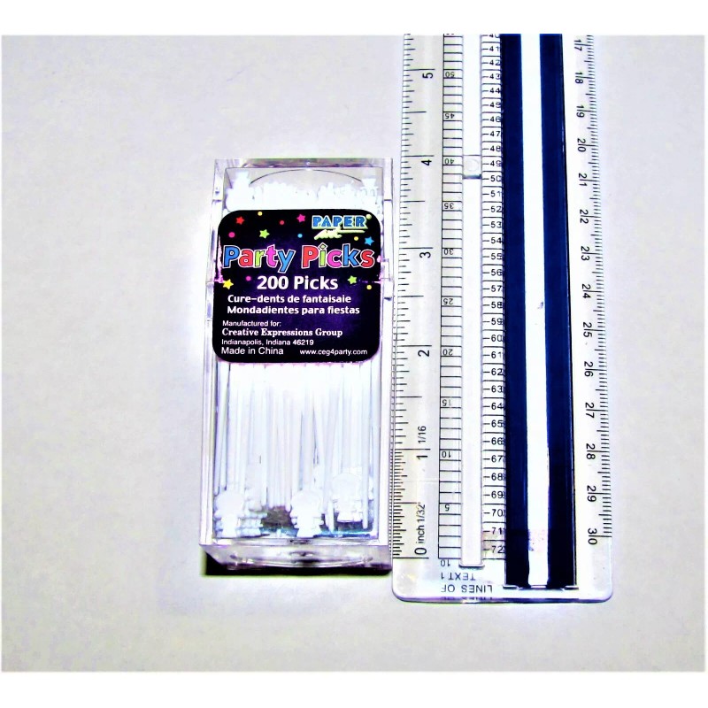 Creative Expressions Boxed White Snowman Plastic Party Picks - 200/pk