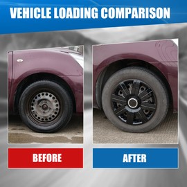 Winjet 15 inch Black Lacquer Universal Hubcaps Snap On Auto Tire Rim Replacement for 15 inch Wheels 15" Hub Caps Black Lacquer Wheel Rim Cover [Only Fit Iron Hub - Steel Wheel] Fits Most Cars