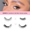 Glowing Win Half Eyelashes, Natural Artificial Eyelashes, 10 Pairs, Cat