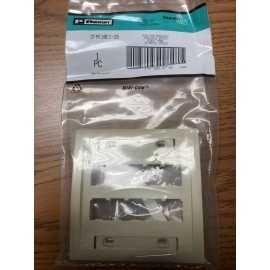 Panduit CFPE10EI-2GY Ivory Mini-Com Face Plate Double Gang 10 Module Spaces
