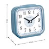 5.5" Large Analog Alarm Clock Silent Non Ticking, Gentle Wake,
