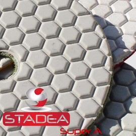 Stadea DPPD04SPRA400G1P Dry Concrete Diamond Polishing Pad for Concrete Stone Granite Travertine Marble Glass Polishing with Grit 400