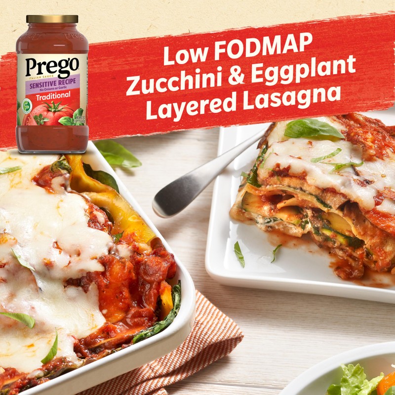 Prego Traditional Sensitive Recipe Low FODMAP Pasta Sauce, 23.75 Oz