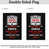 Monaca Garden Flag Crazy Dogs Live Here Welcome Garden Flags