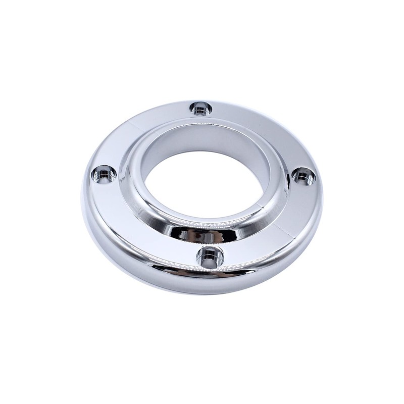Polished Aluminum 2" Steering Column Floor Swivel Mount Base