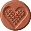 JBK Pottery Terra Cotta Cookie Stamps (Heart)