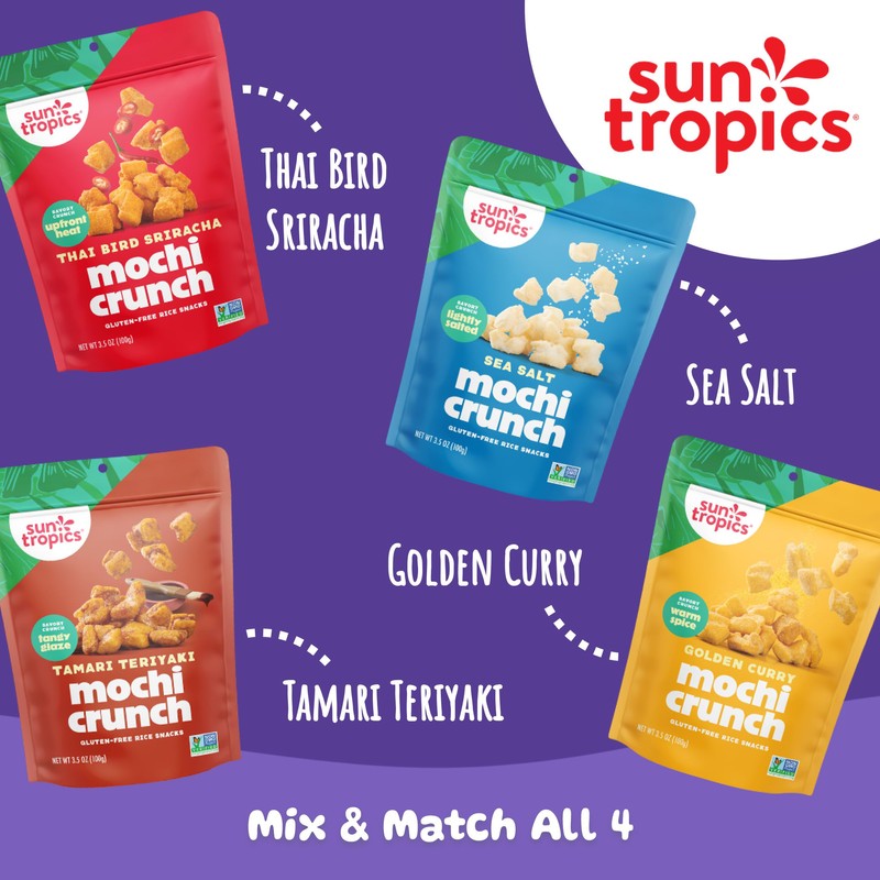 Sun Tropics Mochi Snack Bites, Thai Bird Sriracha Flavor- 3.5