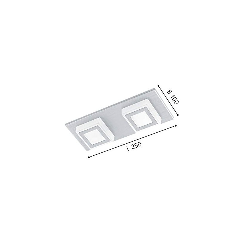 Eglo Ceiling Light, Integriert, Silver