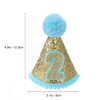 Toddmomy 2nd Birthday Cone Hat With Adjustable Headband Kids Birthday