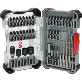 Bosch 40 x PRO Impact Screwdriver Bits and Wood Drill Bits Mixed Set, 40 Pieces (for Softwood, Hardwood, 200 x 107 mm, Professional Accessories Screwdriver, Screwdriver)
