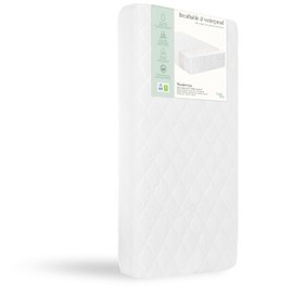 Evolur Wondernap Baby Mattress in White, Fits All Standard Cribs and Toddler Beds, Dual Sided Support, Green Guard Gold & JPMA Certified, Easy Removable and Washable Cover