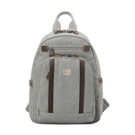 TRP0255 Troop London Classic Canvas Backpack - Small - Ash Grey