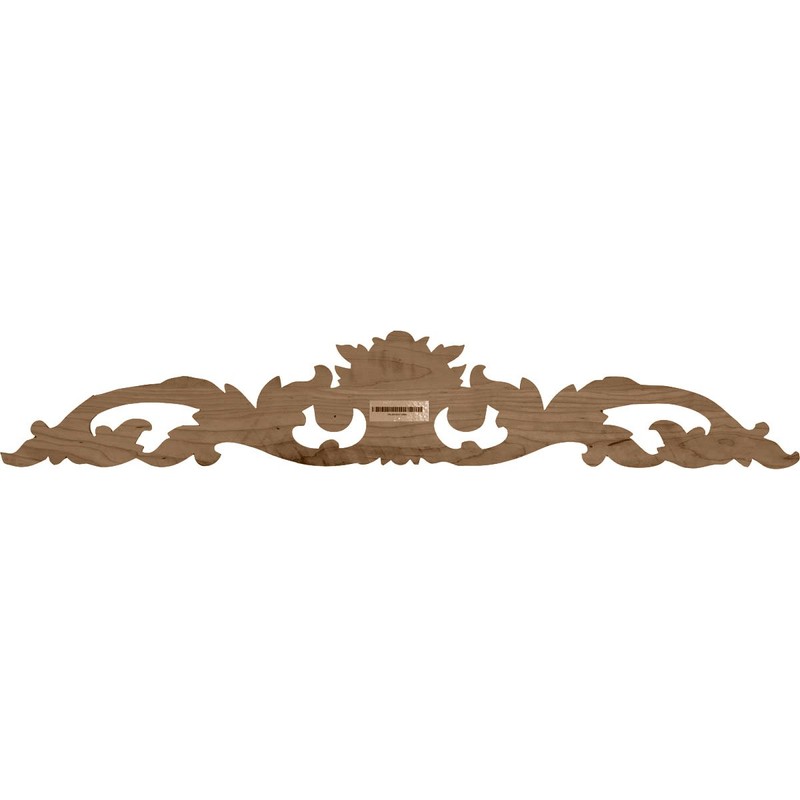 Ekena Millwork ONL12X03X01LFMA Small Green Leaf Center with Scrolls, 12