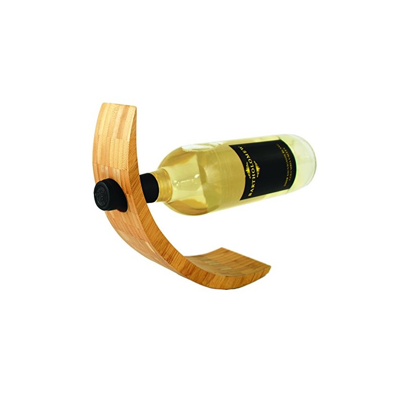 Crescent Bamboo Bottle Holder by True