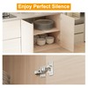 Luokim 2pcs Professional Grade Inset Soft Close Cabinet Hinges Frameless
