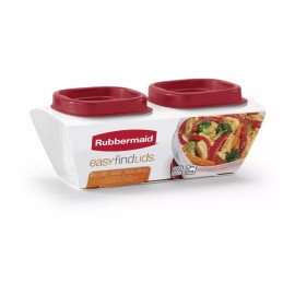Rubbermaid® Home 2pz Recipiente-tapa Alimentos Rubbermaid® Plástico, 0.5 Tz