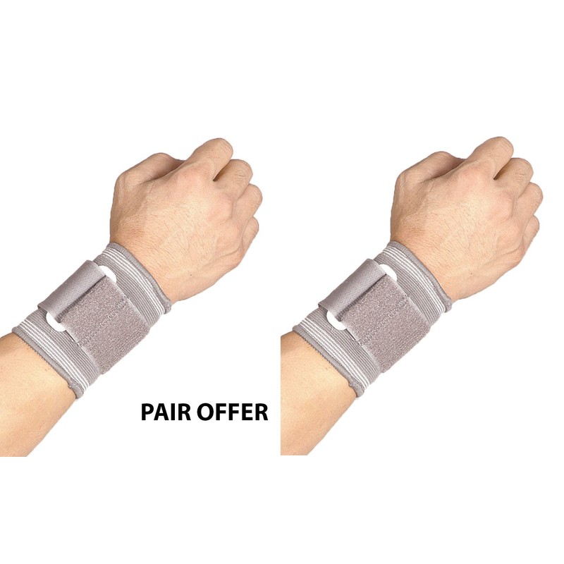Solace Care High Performance Elastic Wrist Supports Compression with Adjustable