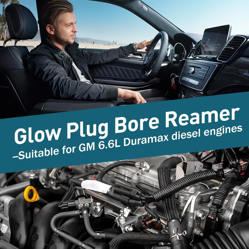 Upgrade Glow Plug Reaming Tool, For 6.6L, 3.0L, and 2.8L