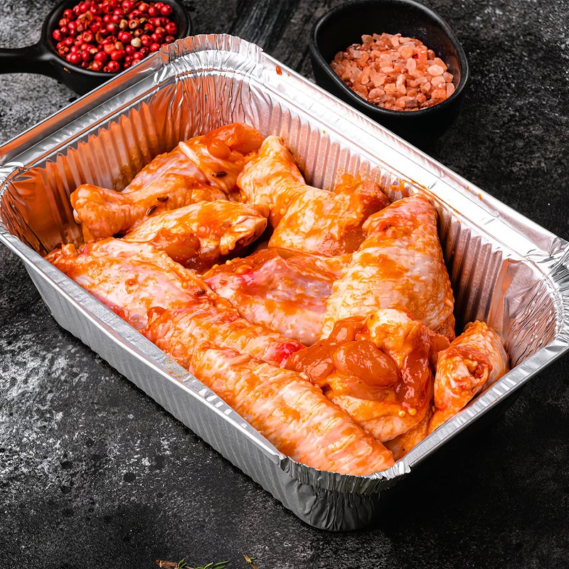 iplusmile aluminum barbecue plates for barbecue 1100ml disposable plates BBQ