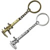 HATOOLHA® Mini Tool Keychain, 2pcs Mini Vernier Caliper Key Chain